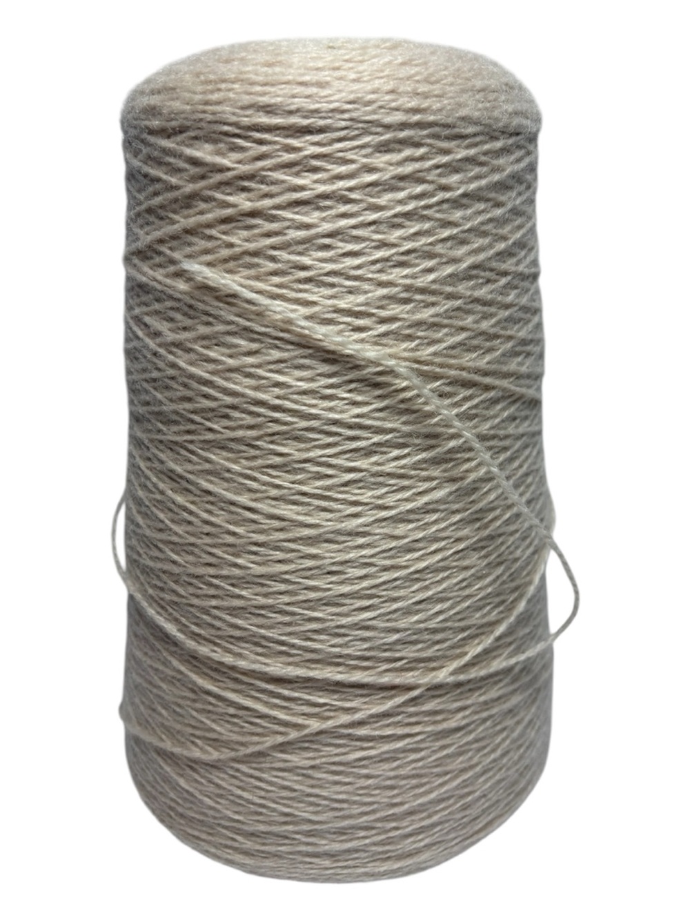 Natural Cream Yarn Cone for Home Art Projects